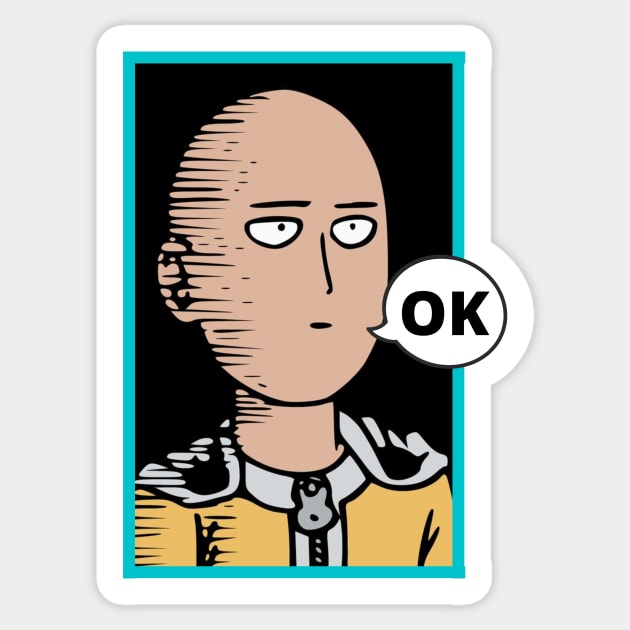 One punch man sticker top